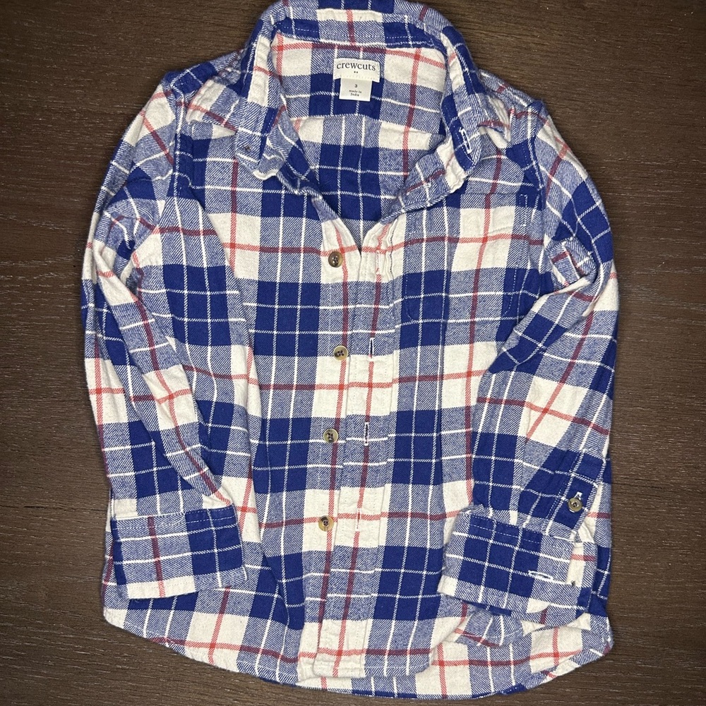 Crewcuts boys flannel 3T